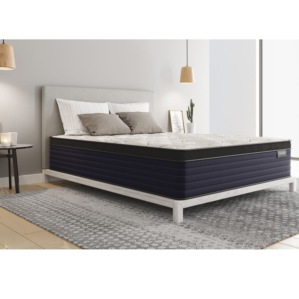 Diamond Cleo Cool Copper ulta supportive, pressure relief Memory Foam Hybrid with luxurious Euro-Top 14" - Firm Feel (King), Greenguard Gold Certified, Made in the USA, White Label Ready