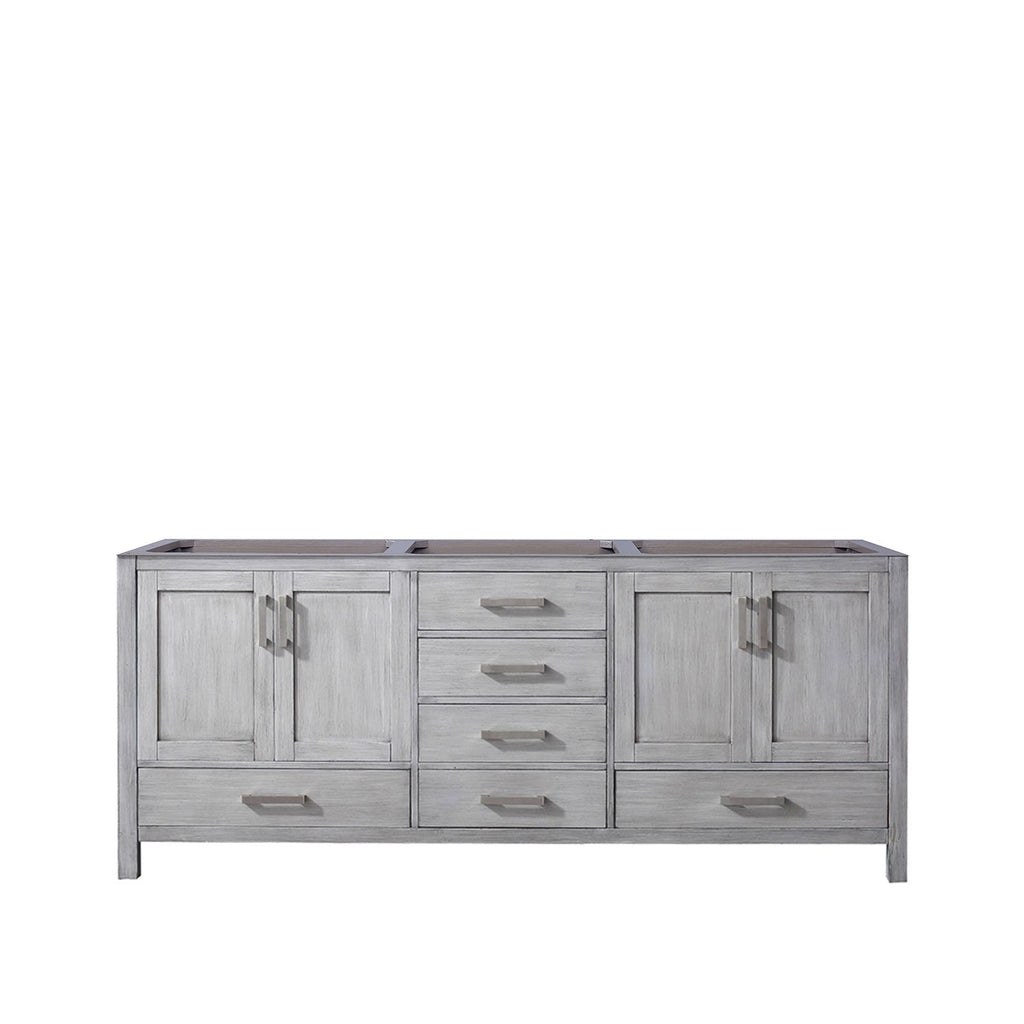 Distressed Grey Double Bath Vanity 80 in. W x 22 in. D