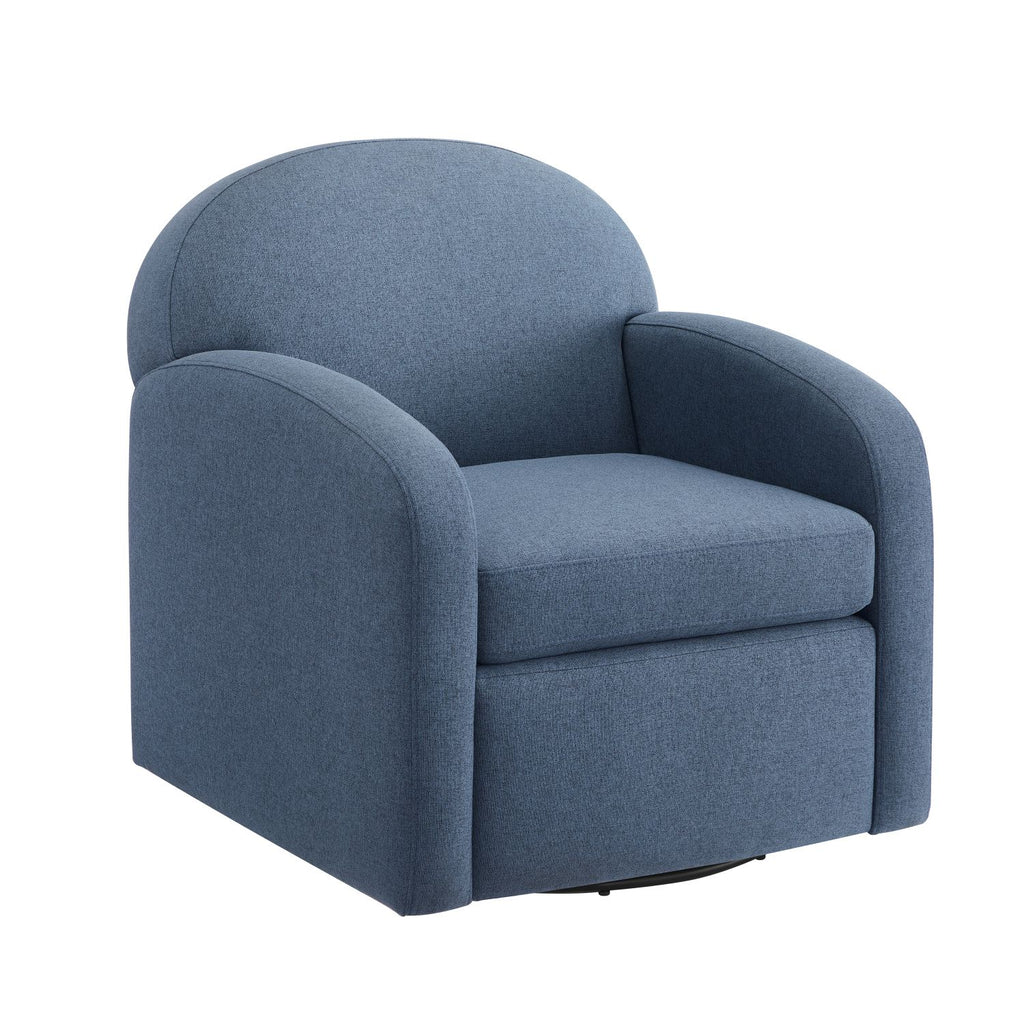 Edie Blue Swivel Chair