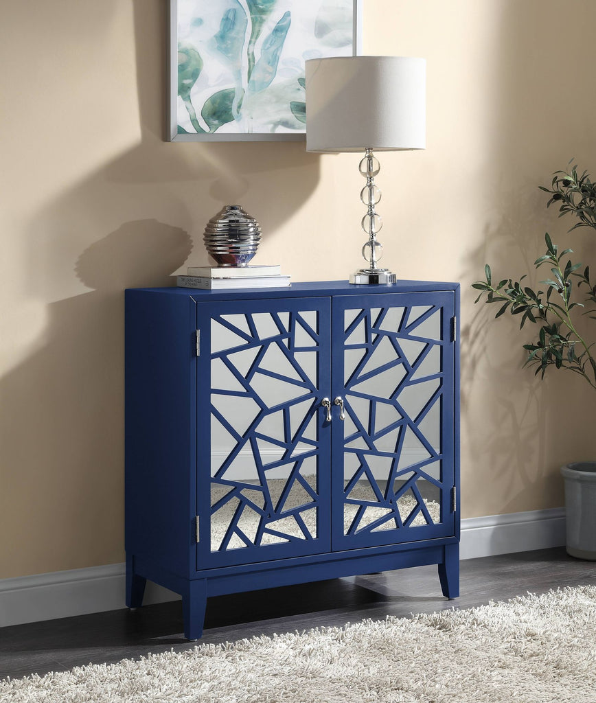 Einstein Blue Finish Console Cabinet