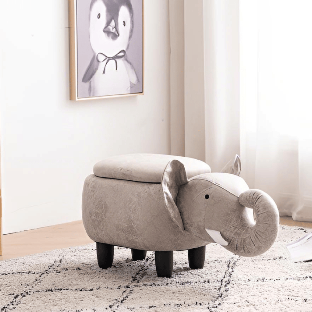 Elliot the Elephant Storage Ottoman