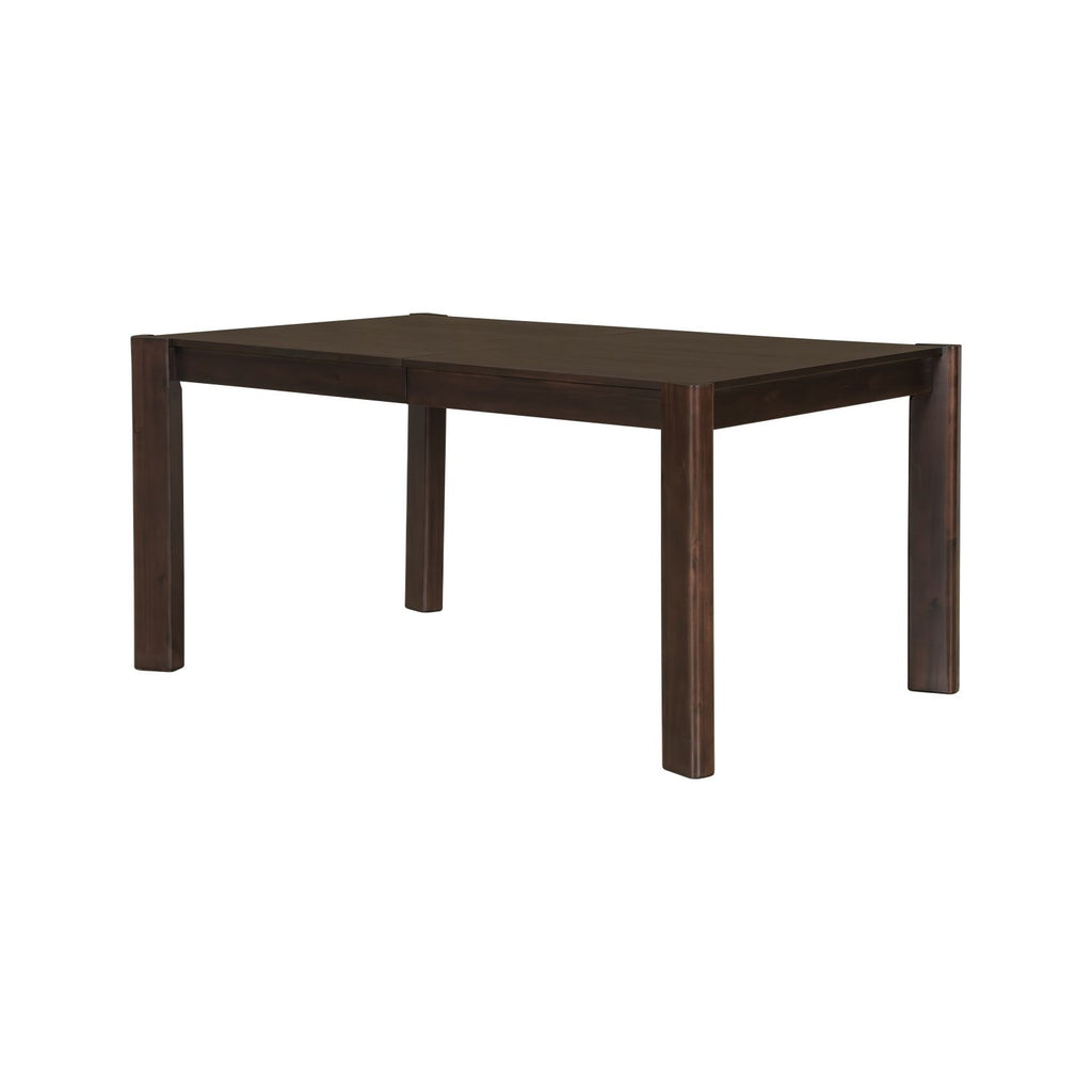 Expandable Farmhouse Modern Solid Wood Dining Table – Space-Saving Design in Walnut(59" to 73")