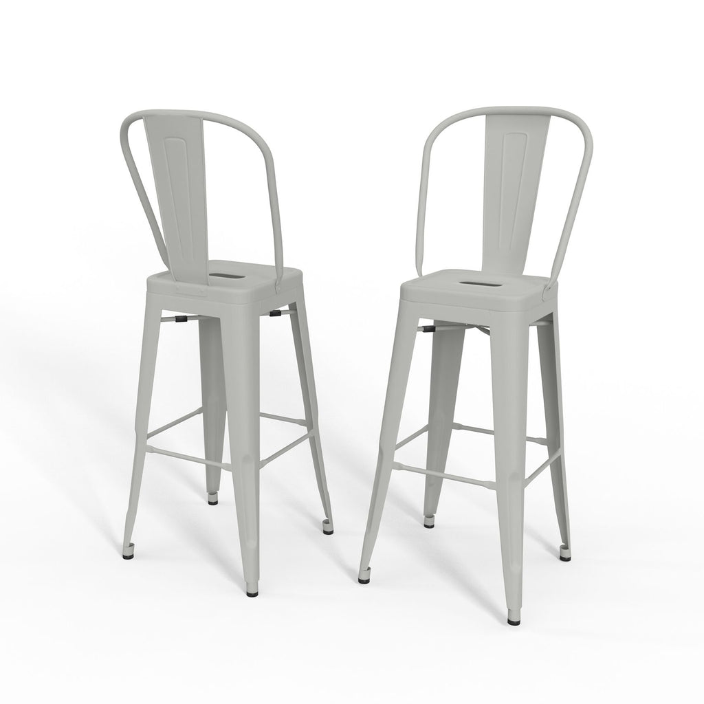 Fletcher - 30" Metal Bar Stool (Set of 2) - White