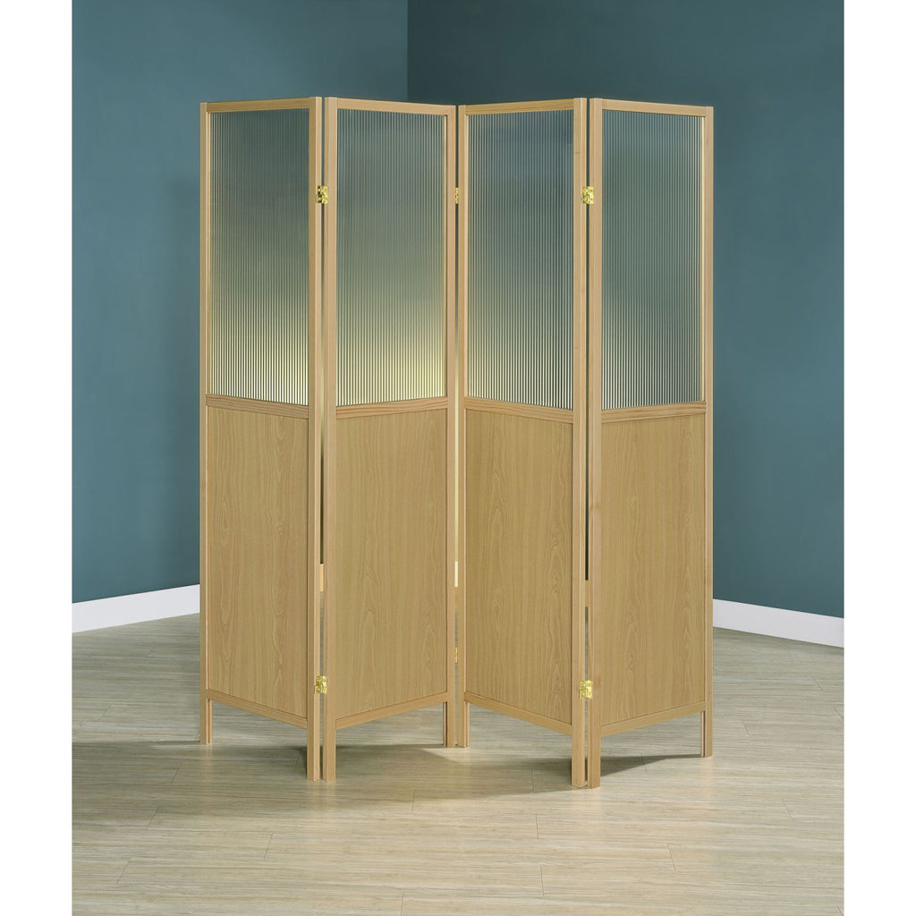 Florentin Natural 4-Panel Room Divider Folding Shoji Screen