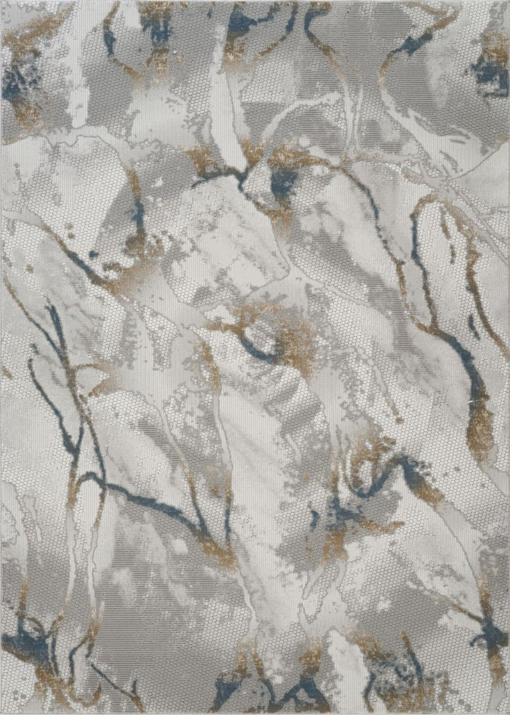 Geometrix GC_DIM1001 Gray 5 ft. 3 in. x 7 ft. 3 in. Area Rug