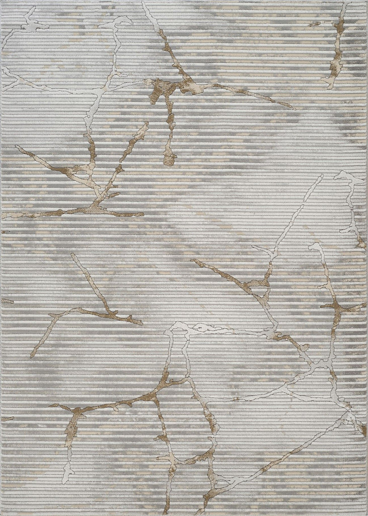 Geometrix GC_DIM1005 Gray 7 ft. 10 in. x 10 ft. 6 in. Area Rug