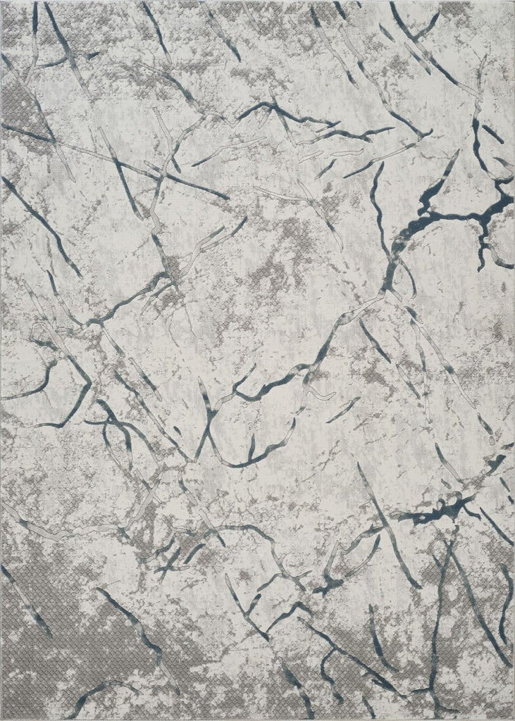 Geometrix GC_DIM1007 Gray 5 ft. 3 in. x 7 ft. 3 in. Area Rug