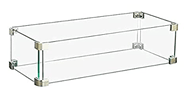 Glass Wind Guard for fire table