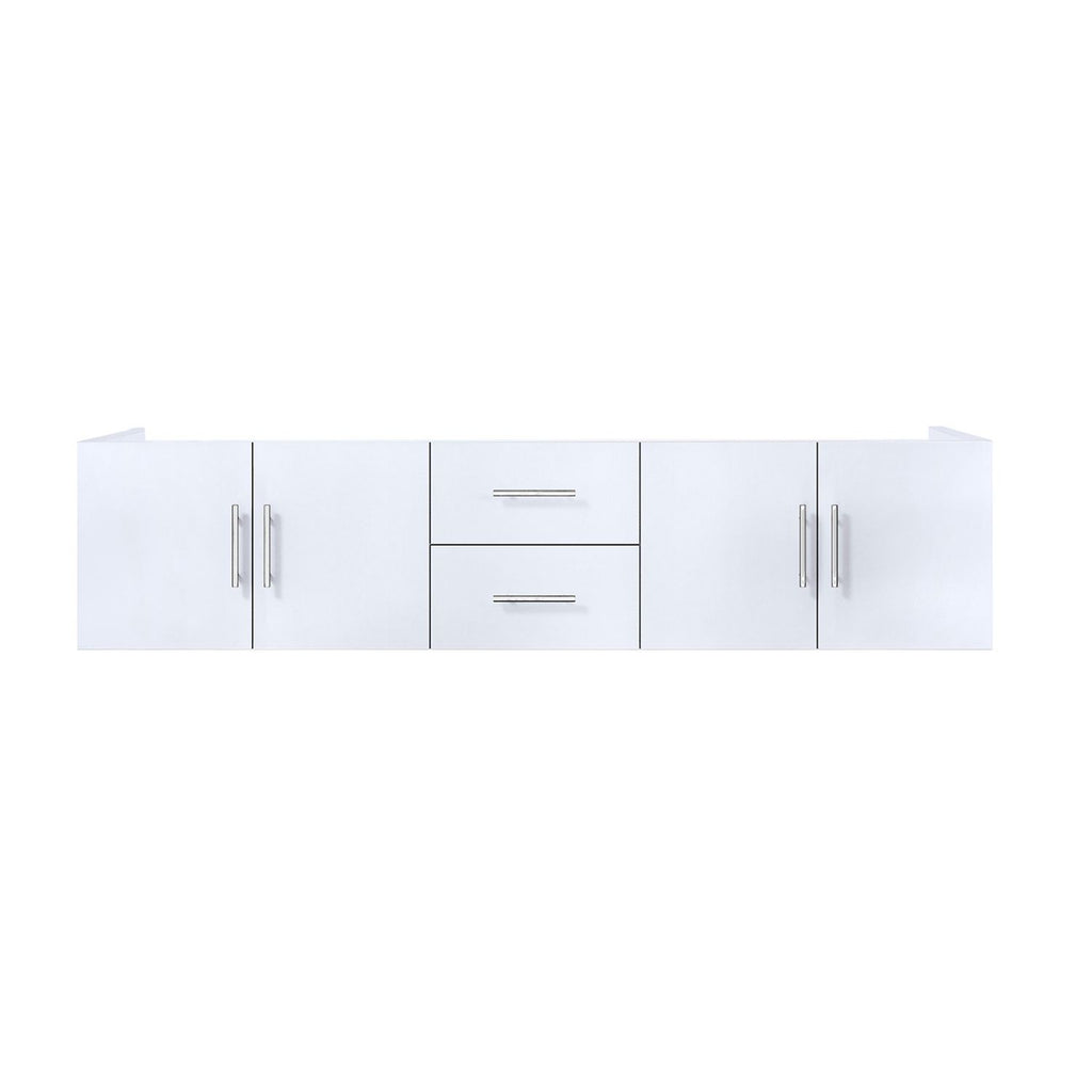 Glossy White Double Bath Vanity 80 in. W x 22 in. D