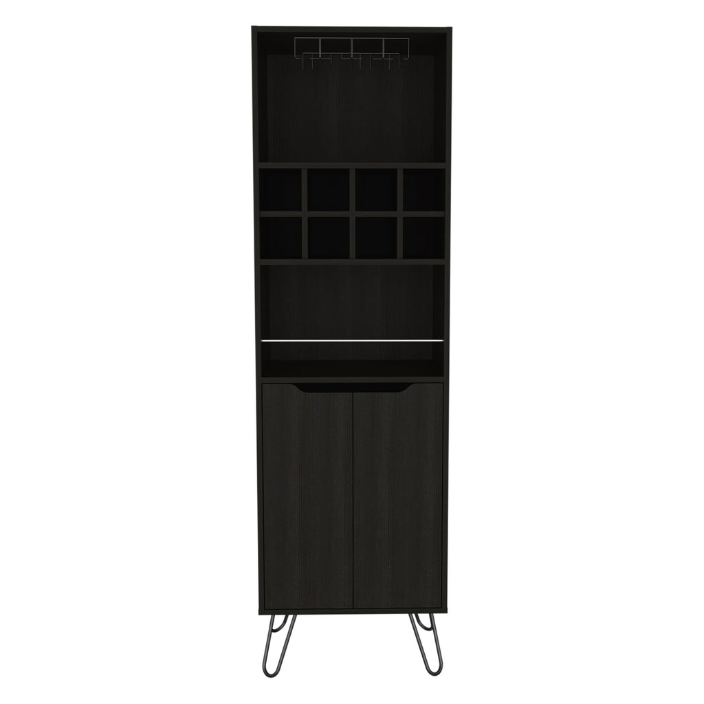 H Bar Cabinet Silhill, Living Room, Black