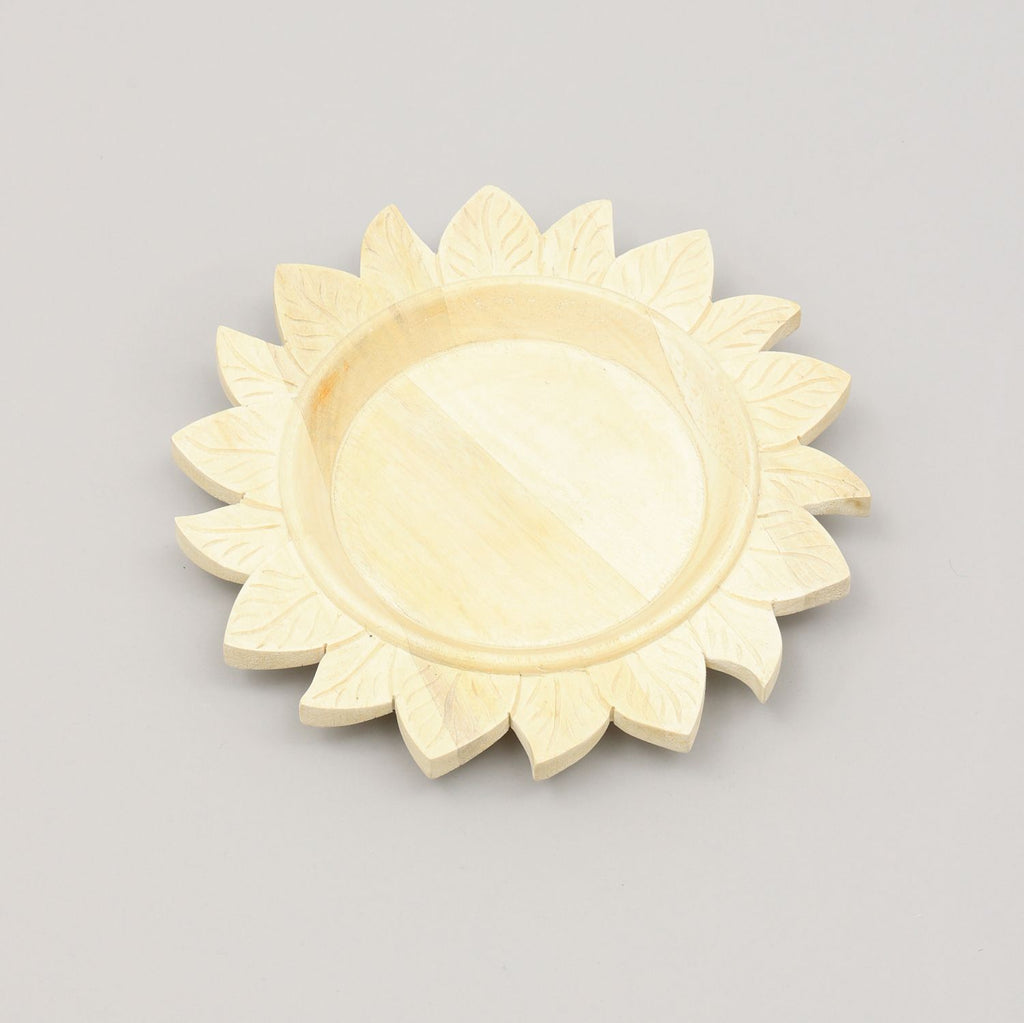 Handcrafted 13" Wood Charger Plate Wooden Dinning Placemat Artisan Wood Tableware