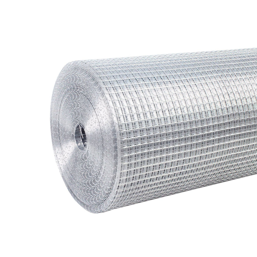 Hardware Cloth 1/2 inch 48in x 50ft 19 Gauge, Hot-dip Galvanized After Welding Chicken Wire Fence Roll Garden Plant Welded Metal Wire Fencing Roll, Rabbit Cages Snake Fence