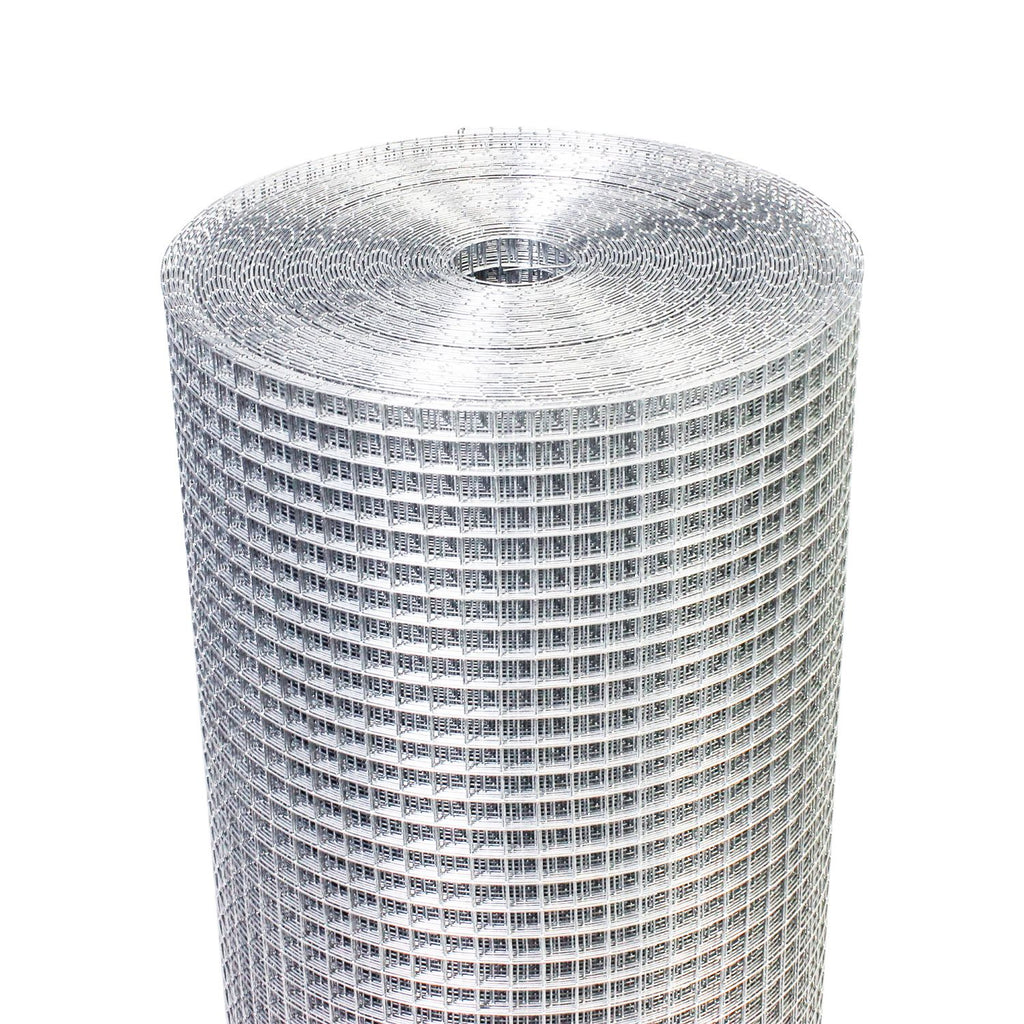 Hardware Cloth 1/2 inch 60in x 100ft 19 Gauge, Hot-dip Galvanized After Welding Chicken Wire Fence Roll Garden Plant Welded Metal Wire Fencing Roll, Rabbit Cages Snake Fence