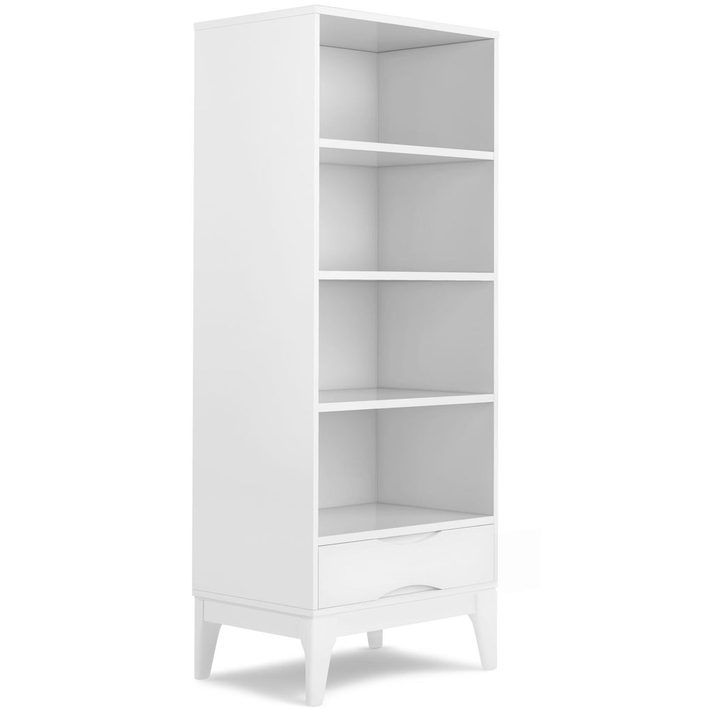Harper - Bookcase with Storage - White