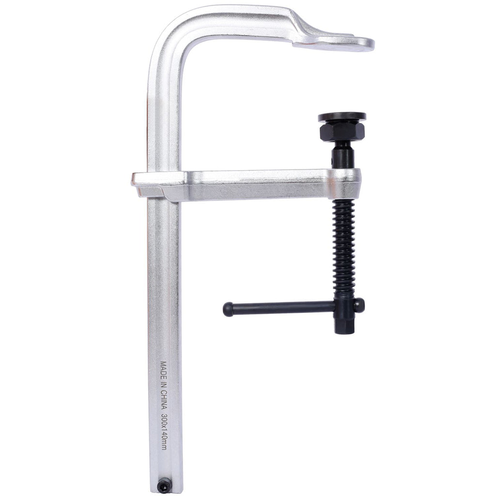 Heavy-Duty F-Clamp, Removable Swivel Pad, Deep Throat F Clamp 5-1/2", Heavy Duty Bar Clamp for Welding,12"x5 1/2"