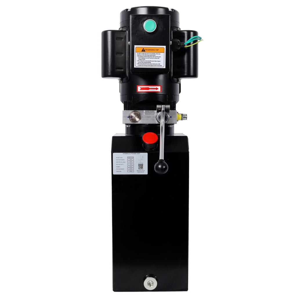 Heavy-Duty Hydraulic Power Unit for Car Lifts, AC 220V Single Phase, 10 Quart Oil Reservoir, Replacement Pump for 2-Post/4-Post Lifts & Auto Shop Equipment