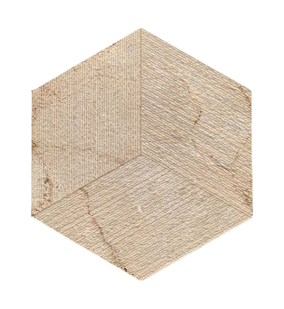 Hexagon Gold Yellow Beige Marble,natural marble, for wall,FS textured finished, 3D fluted marble, natural stone