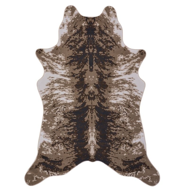 Hide GC_CHD1003 Brown 5 ft. x 7 ft. Area Rug