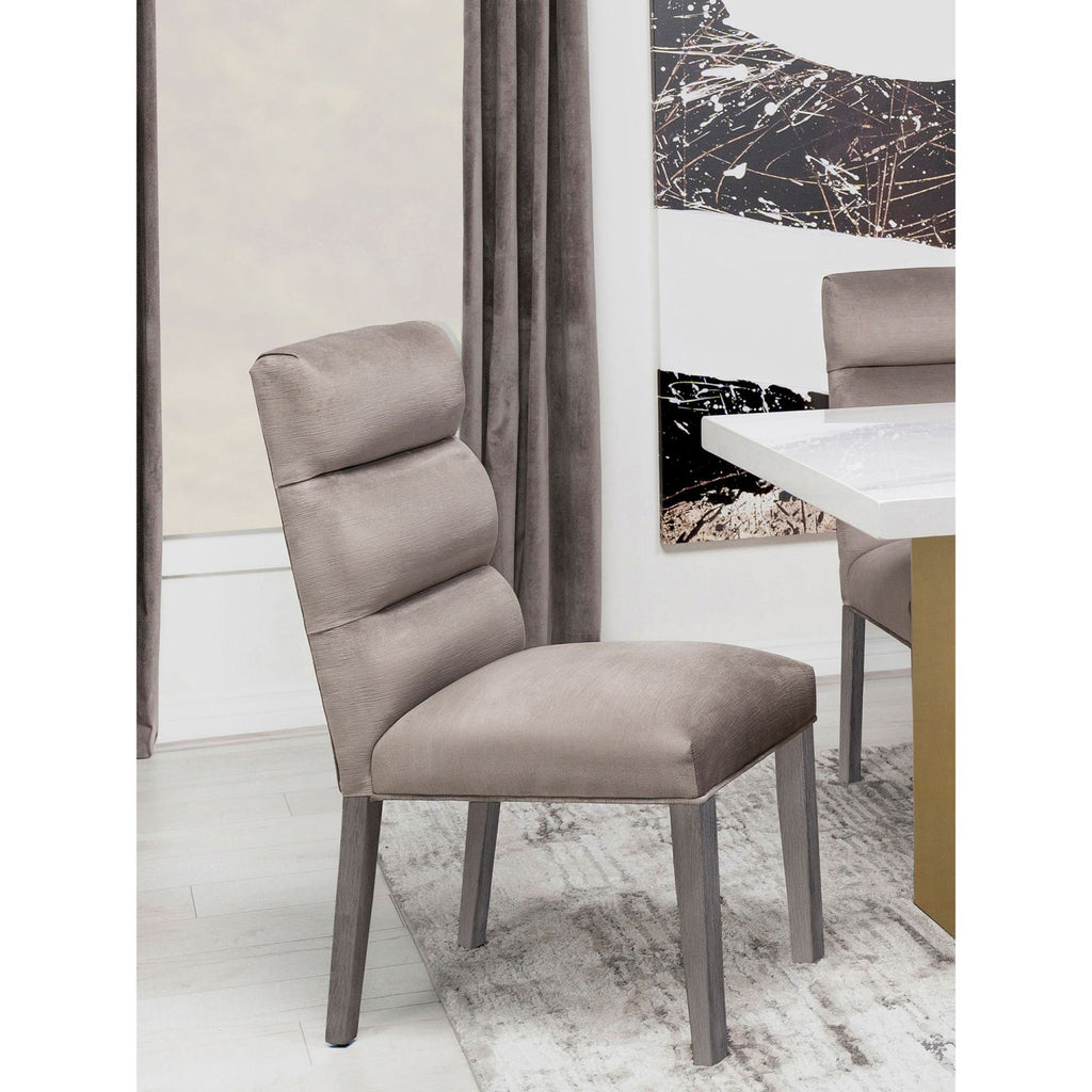 Highmore Ash Velvet Upholstered Dining Side Chair (Set of 2)