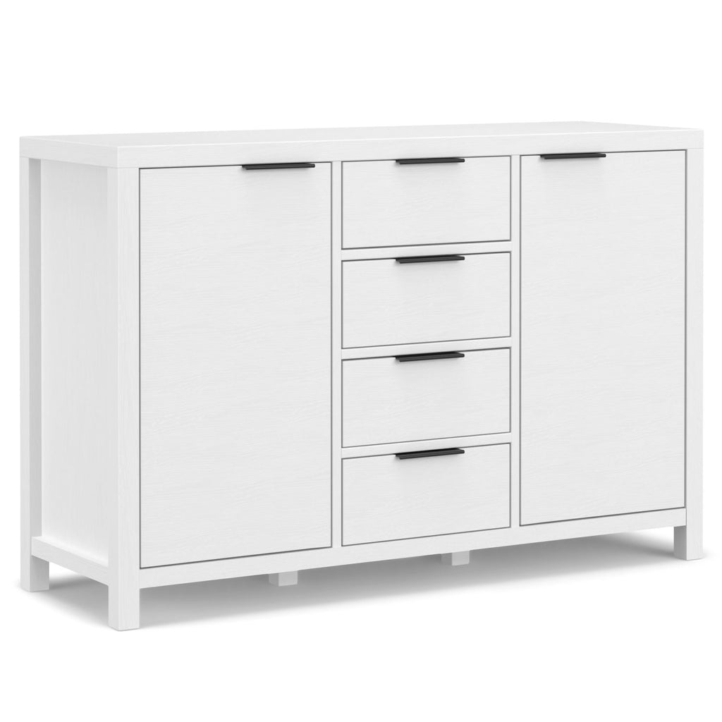 Hollander 54 inch Wide Solid Wood Sideboard Buffet in White