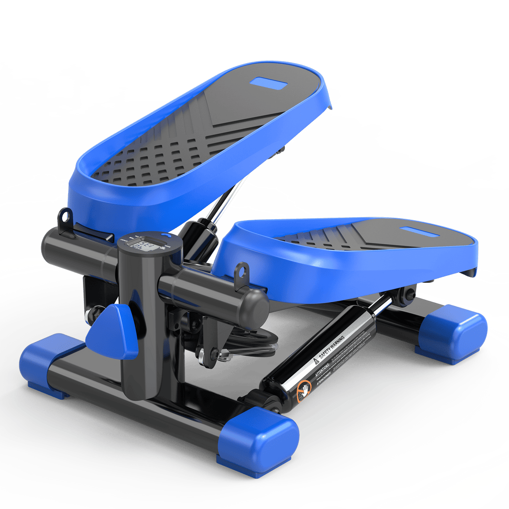 Home Office Exercise 330LBS Capacity Mini Stepper with Resistance Bands and LCD Monitor