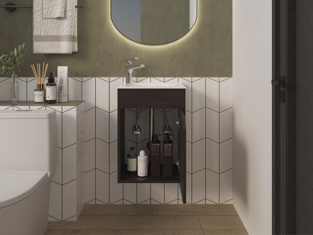 Hudson Vanity Sink, Bathroom, Black