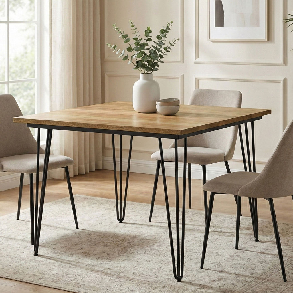 Hunter 42-inch Square Dining Table in Natural