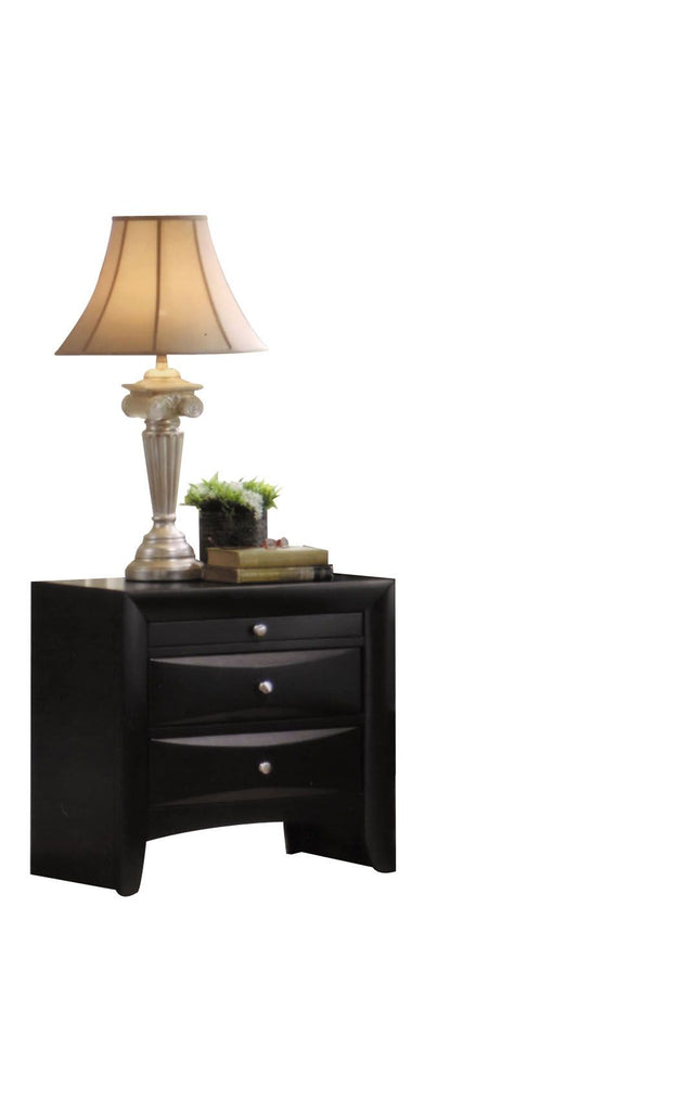 Ireland Black Finish Nightstand