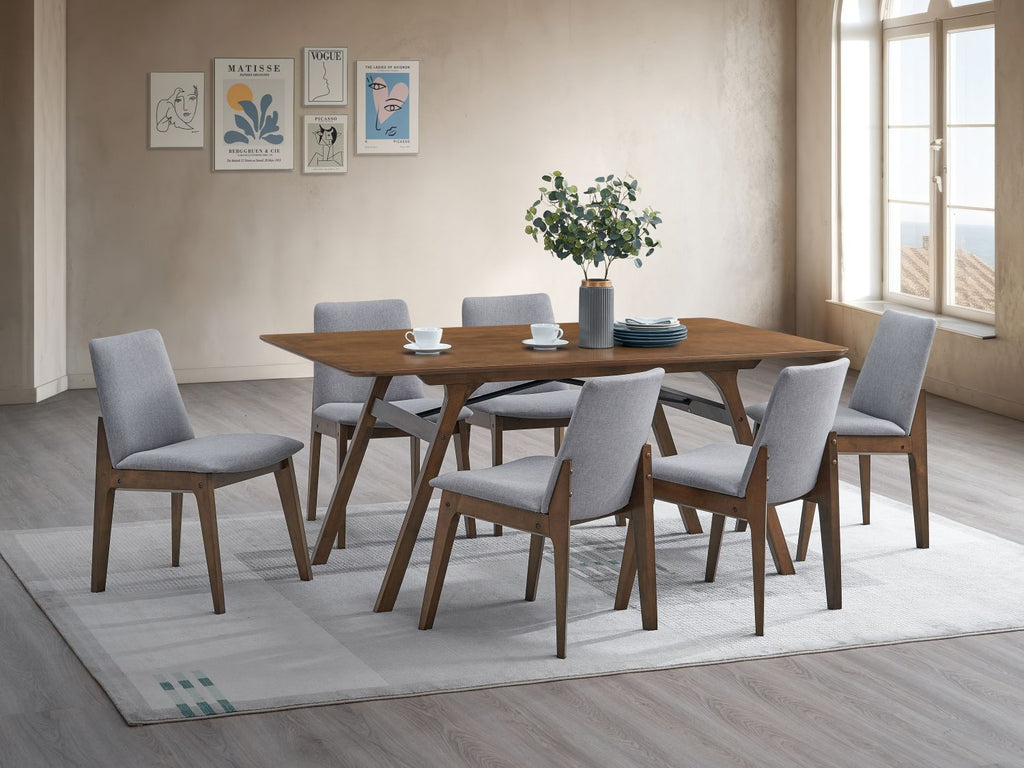 Kaela Walnut Finish Dining Table