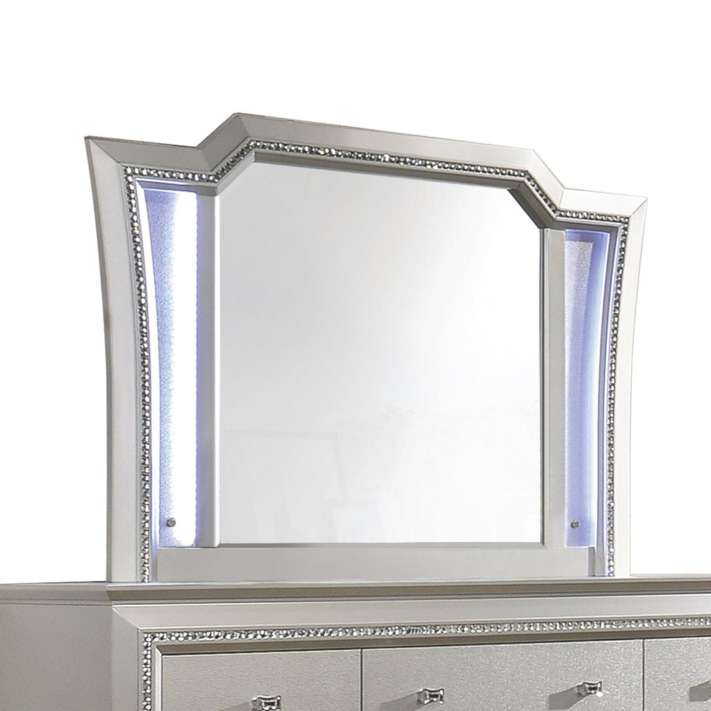 Kaitlyn LED & Champagne Finish Mirror W/Led
