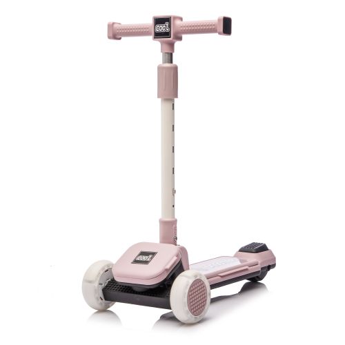 Kids Ride On 3-Wheel Scooter W/Buildable blocks, PU flashing wheels and Folding Kick Scooter,Thickened custom aluminum tube,5-position height-adjustable handlebar&one-touch footbrake