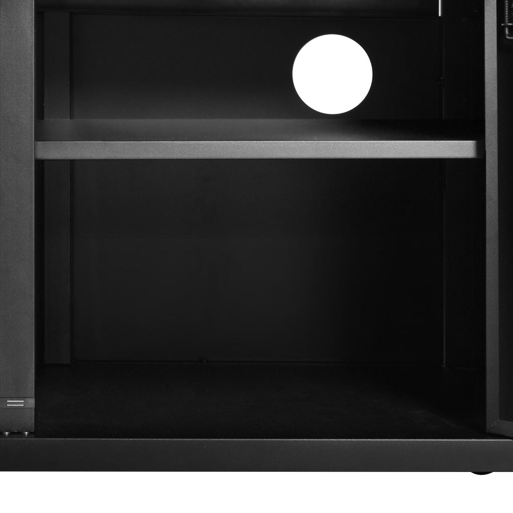 K&K 54.5" Outdoor Kitchen Island with Stainless Steel Tabletop, Metal Grill Cart Table with Storage Cabinet, Spice Rack and Towel Rack, Outdoor Bar Cart with 4 Lockable Wheels for Outside BBQ