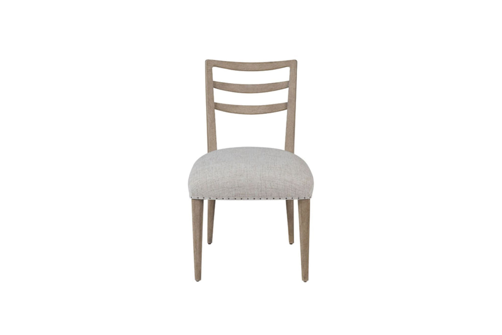 Ladderback Side Dining Chair is Sand Colored Finish Set of 2