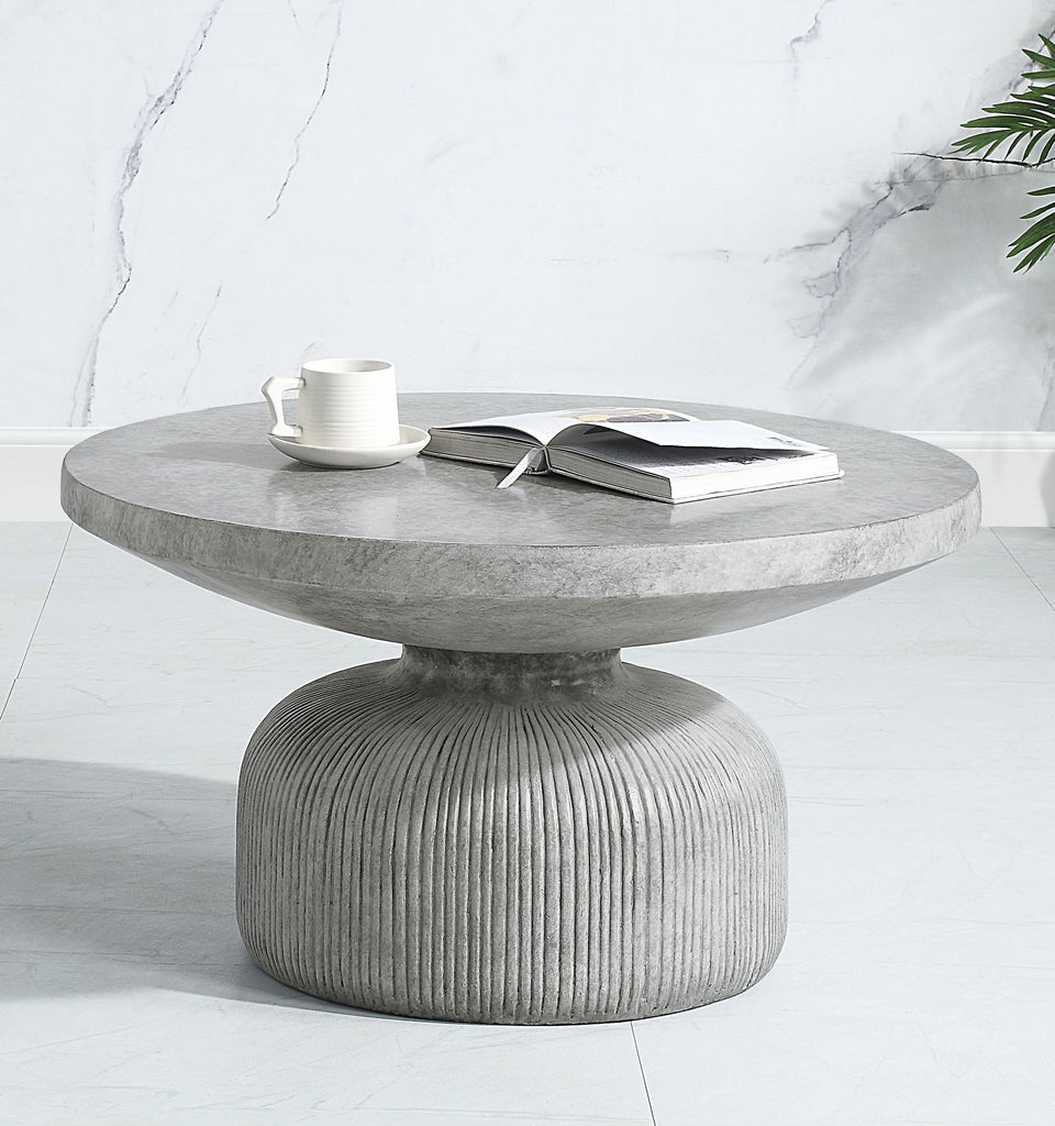 Laddie Weathered Gray Finish Coffee Table