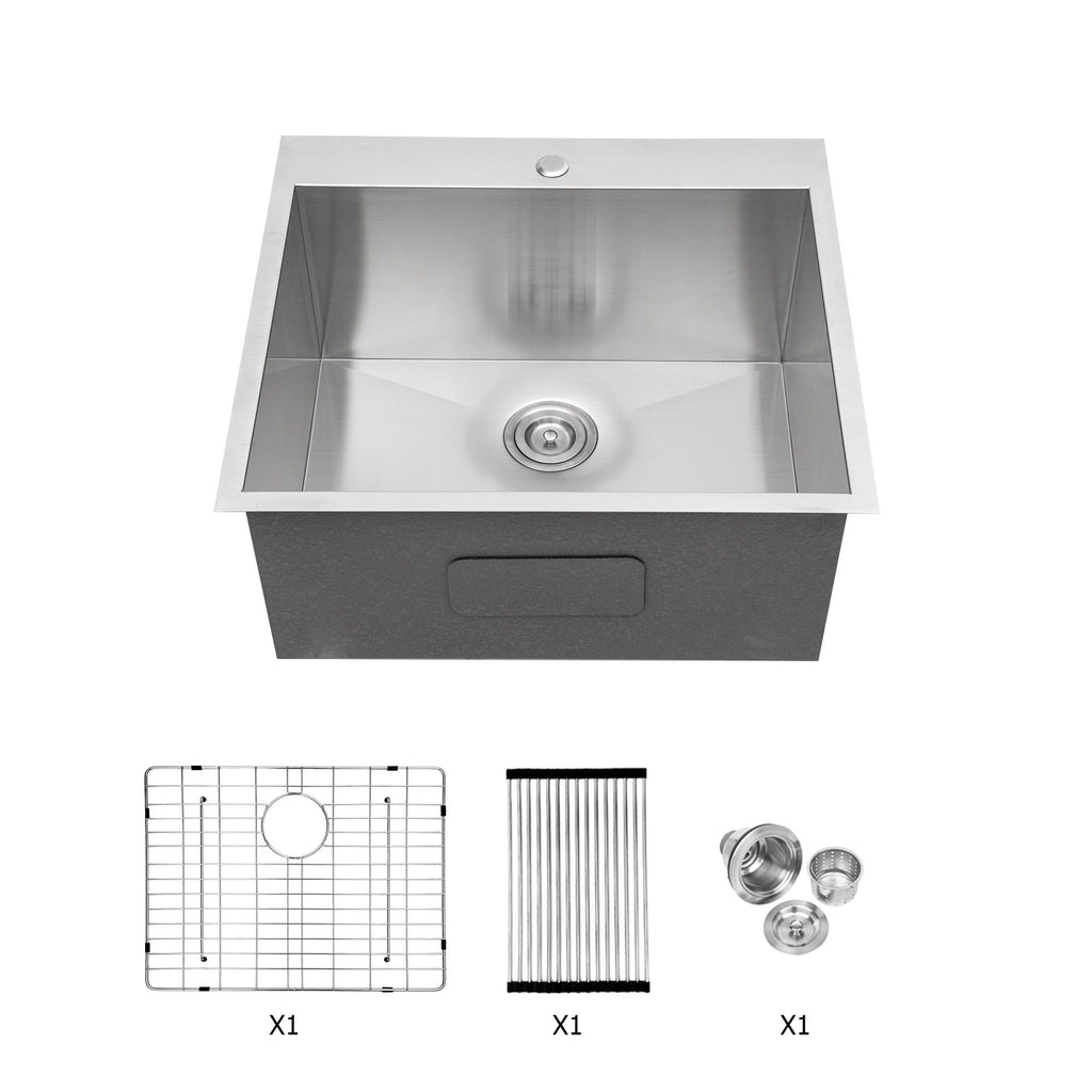 Laundry Sink - 22x22x12" Drop-in Laundry Sink