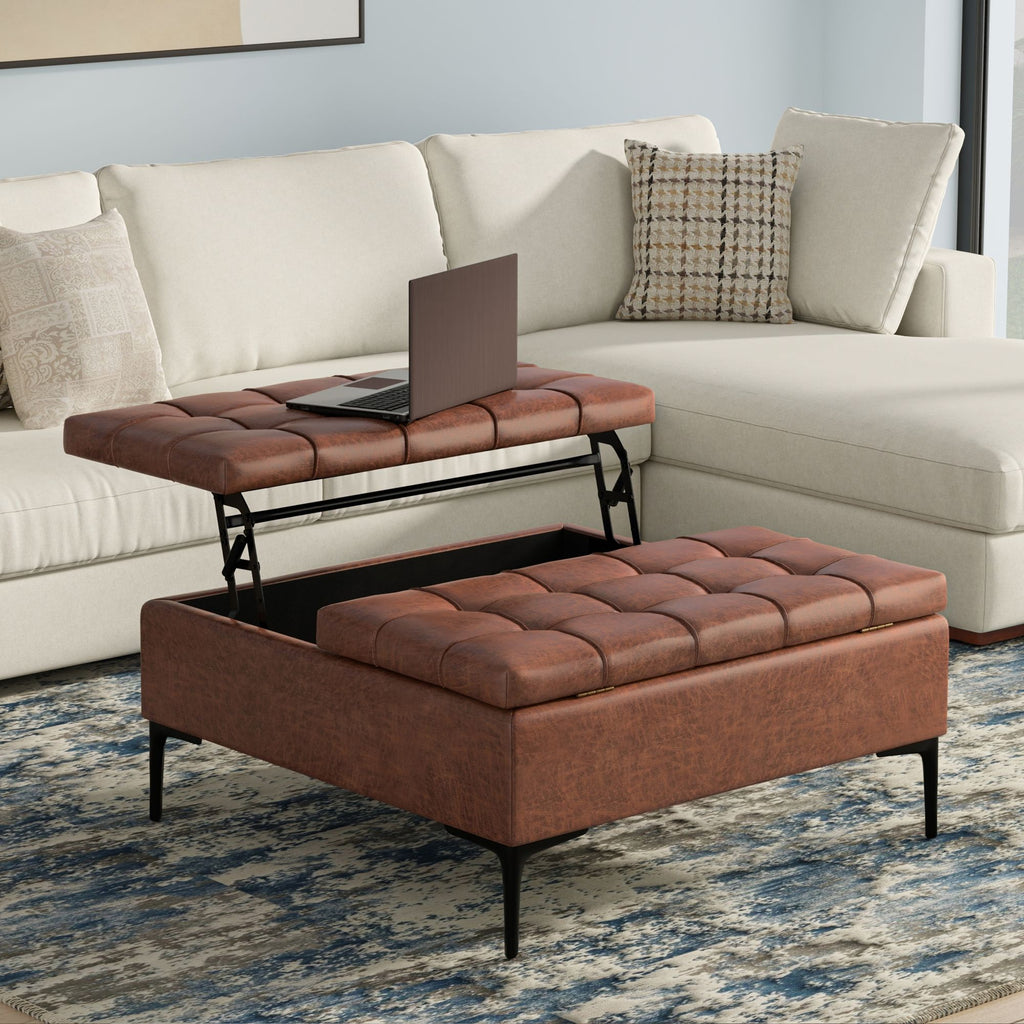 Laura Lift Top Storage Ottoman