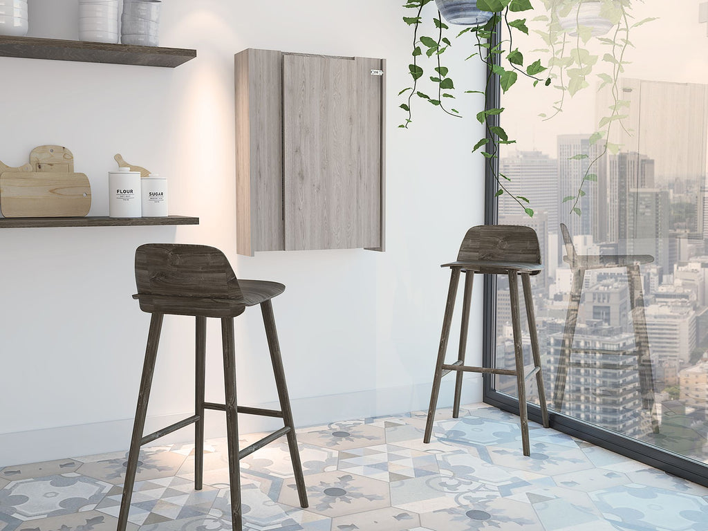 Light Grey Rectangle Foldable Desk