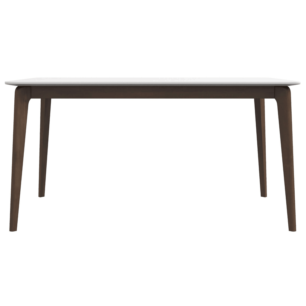 Lindsey Solid Wood White Top Dining Table