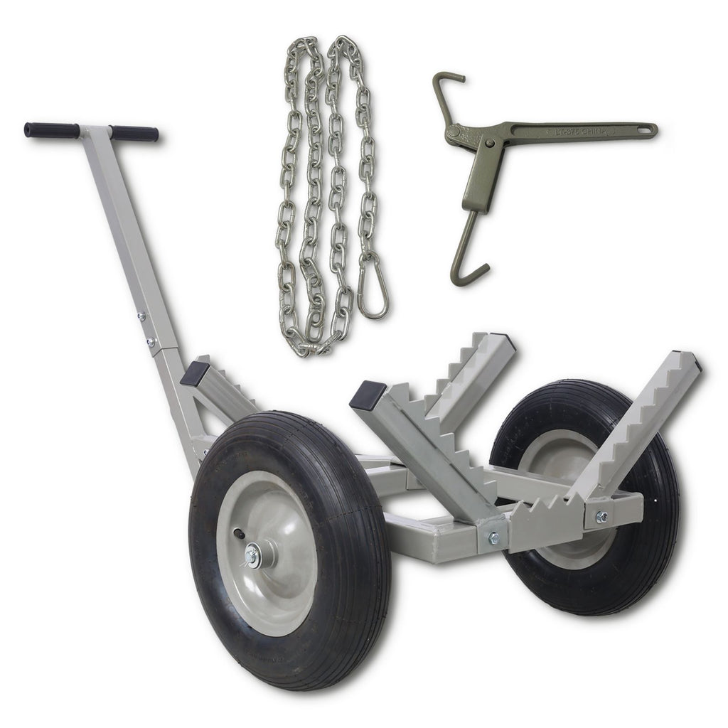 LOG DOLLY WITH LOAD BINDER AND CHOKER CHAIN 440LB