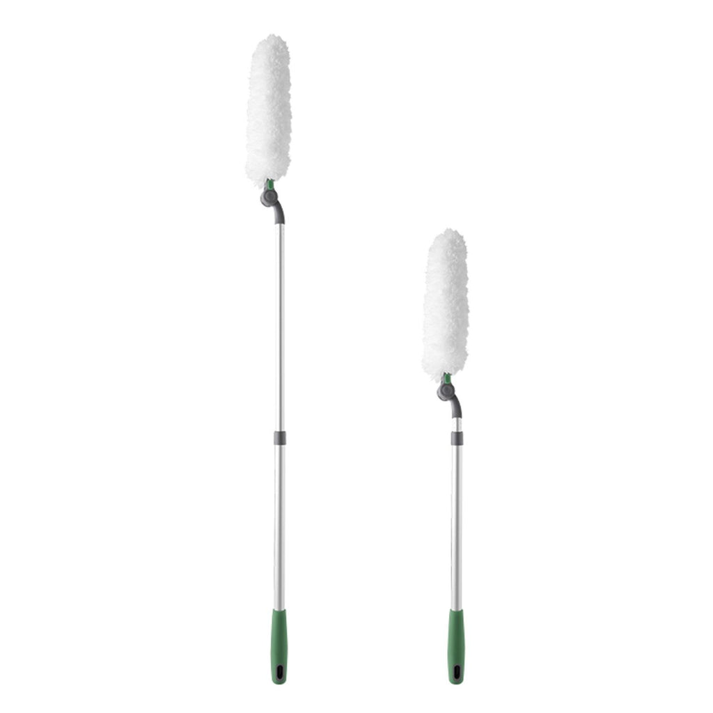 Long handle duster,Dust collector with extension bar,home duster,Easy to use and reusable,white