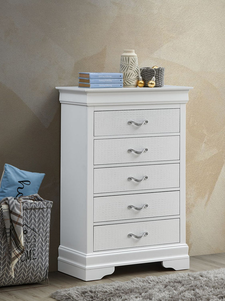 Lorana G6590-CH Chest , Silver Champagne
