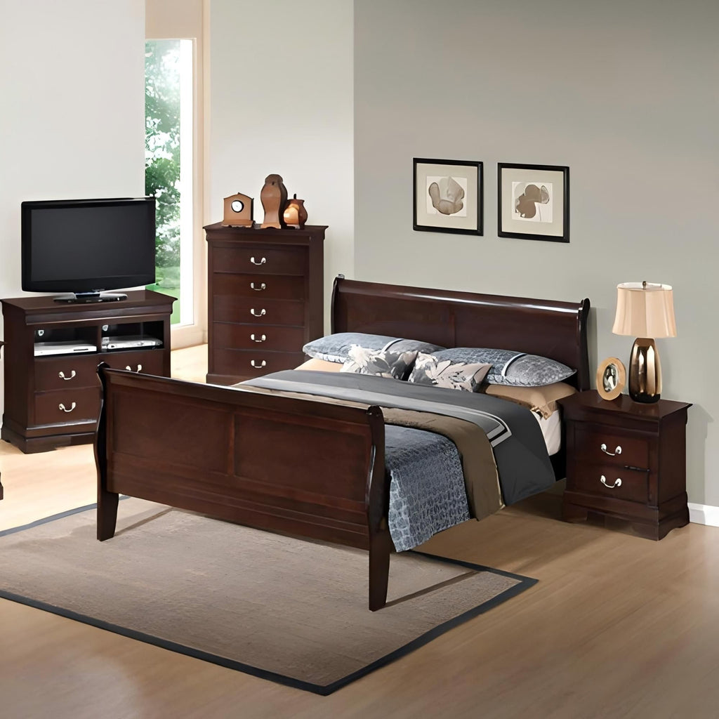 Louis Phillipe G3125A-QB Queen Bed , Cappuccino