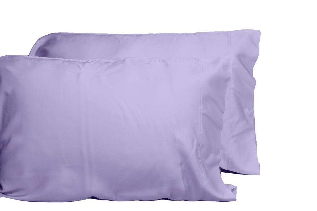 Luxurious Viscose from 100% Bamboo 2-Piece Pillowcase Set , Oeko-TEX Certified, King - Amethyst
