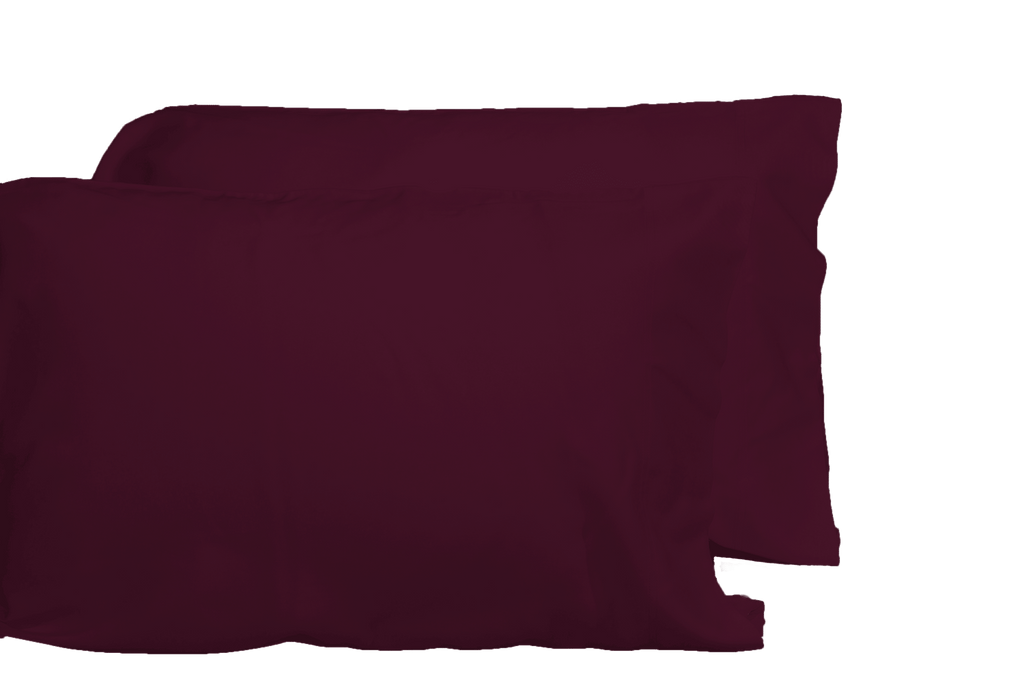 Luxurious Viscose from 100% Bamboo 2-Piece Pillowcase Set , Oeko-TEX Certified, King - Merlot