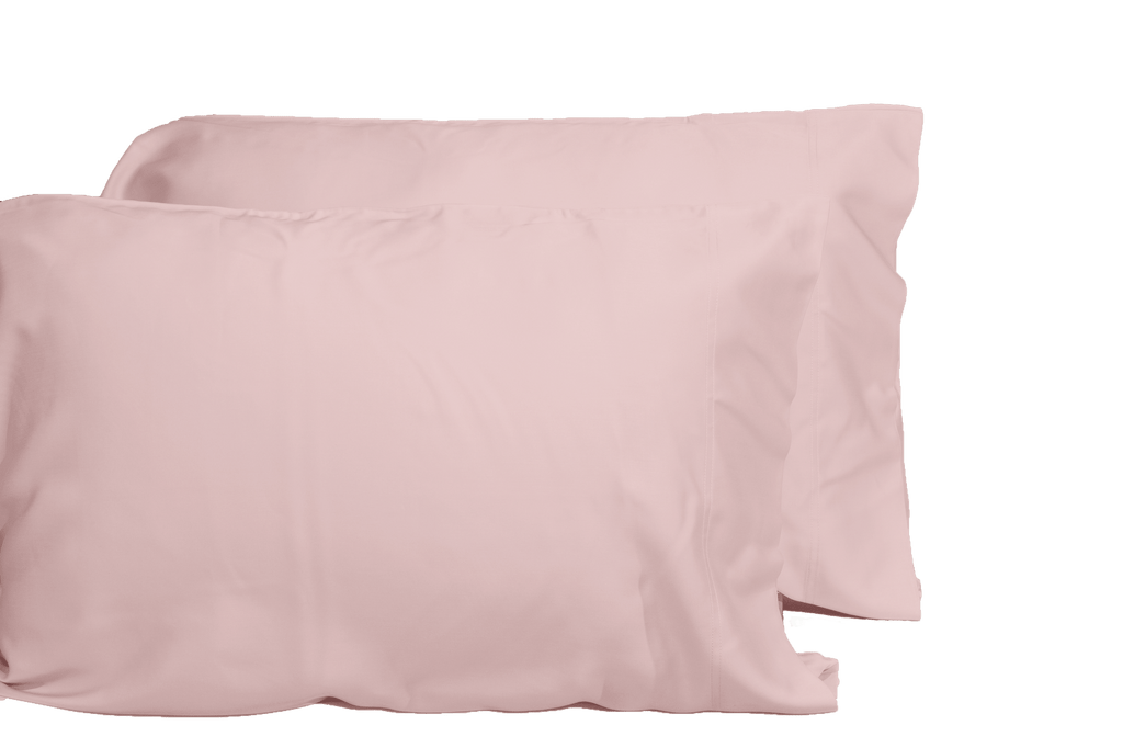Luxurious Viscose from 100% Bamboo 2-Piece Pillowcase Set , Oeko-TEX Certified, King - Pale Rose