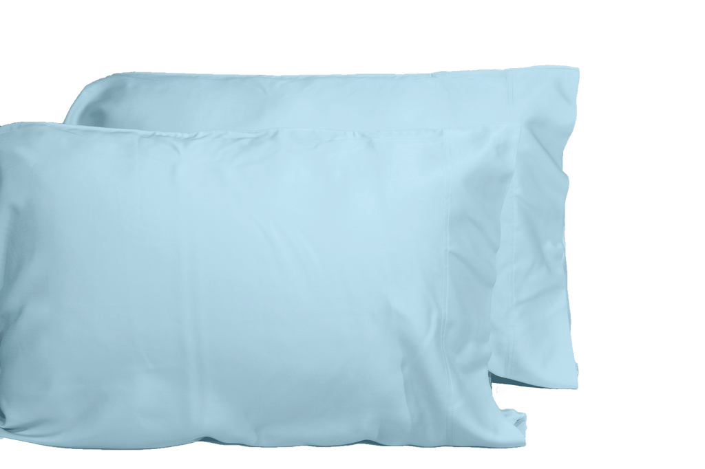 Luxurious Viscose from 100% Bamboo 2-Piece Pillowcase Set , Oeko-TEX Certified, King - Sky