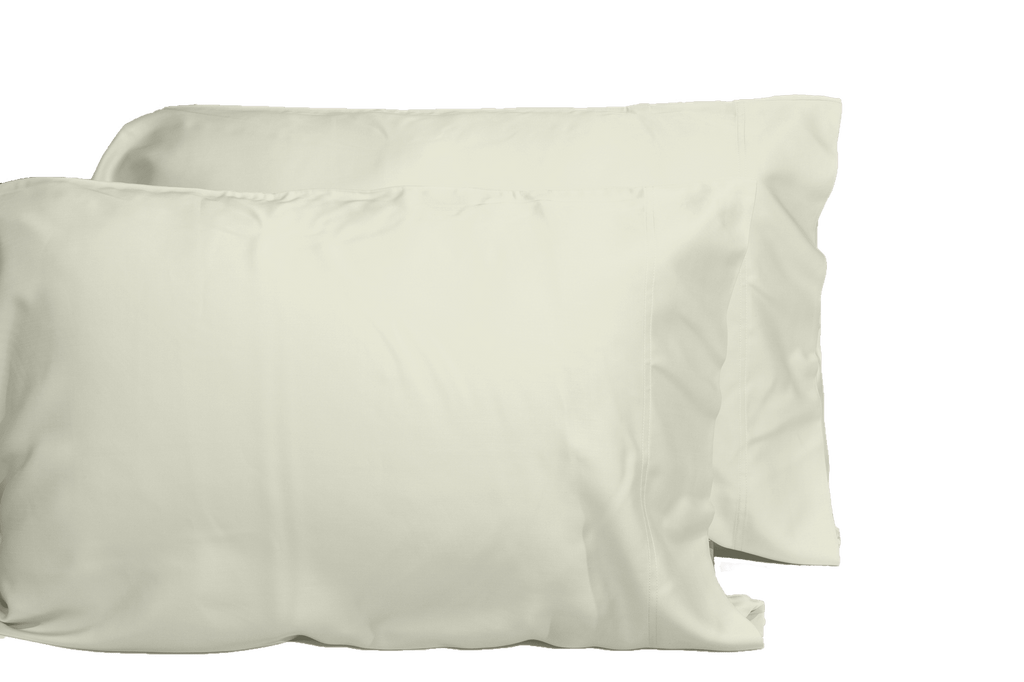 Luxurious Viscose from 100% Bamboo 2-Piece Pillowcase Set , Oeko-TEX Certified, Queen - Creme