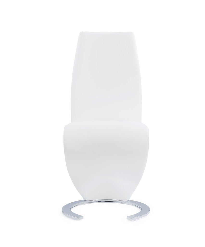 MARCUS HORSESHOE WHITE DINING CHAIRS (KIT OF 2)