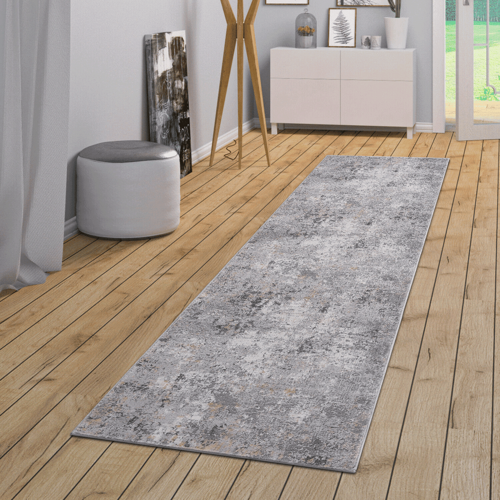 MARFI Collection 2X8 Grey / Multi / Abstract Runner Rug