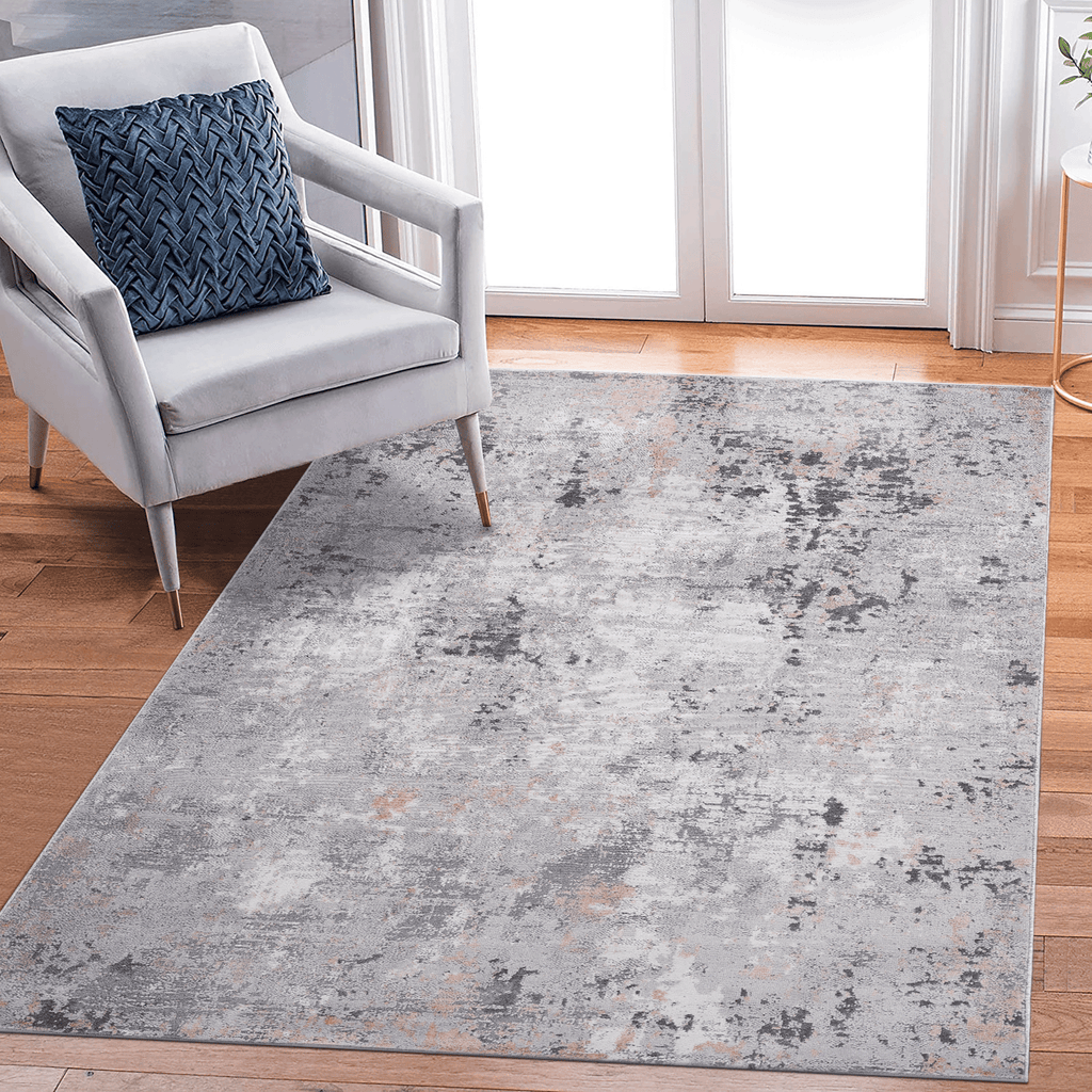 MARFI Collection 5X7 Grey / Multi / Abstract Area Rug